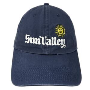 Sun Valley Baseball Cap Blue One Size Adjustable Embroidered Fahrenheit